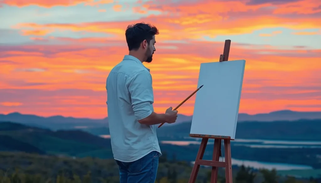 horizon painting