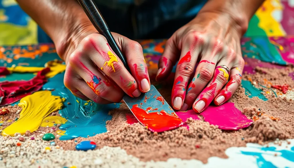 textured art ideas